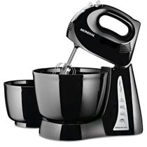 Batedeira Mondial Due Cake Nb-04 Preta 4 Velocidades 2 Tigelas 250W Batedeira Mondial Due Cake Nb-04 Preta 4 Velocidades 2 Tigelas 250W