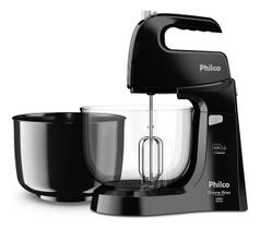 Batedeira Philco Crome Base Cristal Duo Turbo550w Preta 127v Preto 127v 0.55 Batedeira Philco Crome Base Cristal Duo Turbo550w Preta 127v Preto 127v 0.55