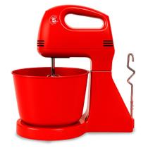 Batedeira Planetária 2,5L Motor 300W Batedores Cromados Resistentes 110V 220V Batedeira Planetária 2,5L Motor 300W Batedores Cromados Resistentes 110V 220V