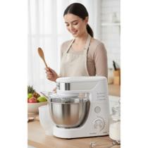 Batedeira Planetária 700W 12 Velocidades Inox/Branca Batedeira Planetária 700W 12 Velocidades Inox/Branca