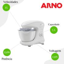 Batedeira Planetária Arno Super Chef SX9501B1 15 Velocidades Branco - 110V