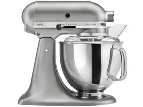 Batedeira Planetária Artisan KitchenAid Stand Mixer com 03 Batedores Silver