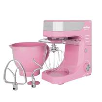 Batedeira Planetária Britânia Rosa 900w Tigela De 5l 220v