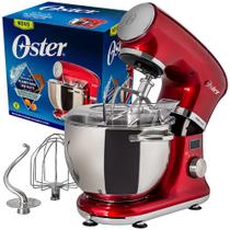 Batedeira Planetária Digital Oster Bowl Inox 5L Multifuncional OBAT911 Vermelha 220V