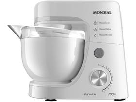 Batedeira Planetária Mondial 4,5L Branco 700W 127V - BP-03-W