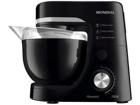 Batedeira Planetária Mondial 4,5L Preto 700W 220V - BP-03-B Batedeira Planetária Mondial 4,5L Preto 700W 220V - BP-03-B
