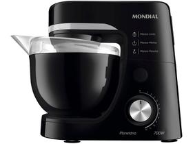 Batedeira Planetária Mondial Preta 700W