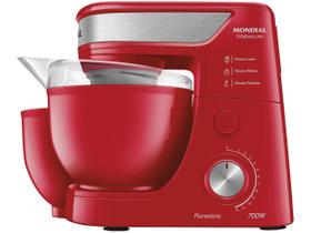 Batedeira Planetária Mondial Vermelho e Inox 700W BP-01P-R Batedeira Planetária Mondial Vermelho e Inox 700W BP-01P-R