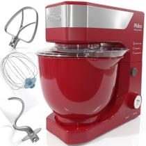 Batedeira Planetária Philco PBP90B 900W 12 Velocidades 5L Vermelha Turbo Alta Performance Bolos Chantilly Pães