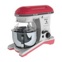 Batedeira Planetária Profissional Eclair 10 Velocidades 5l 1500w Bp-500 Vermelha Bivolt - Braesi Batedeira Planetária Profissional Eclair 10 Velocidades 5l 1500w Bp-500 Vermelha Bivolt - Braesi