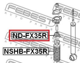 Batedor amortecedor traseiro FX45/35 - Febest Batedor amortecedor traseiro FX45/35 - Febest