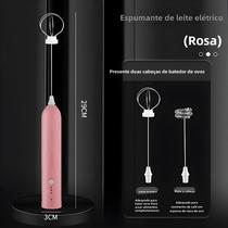 Batedor Automático de Leite Elétrico Sem Fio - Dupla Cabeça para Café e Cozimento