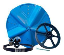 Batedor Correia Bucha Polia Tanquinho Newmaq Azul 10kg 12kg