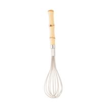 Batedor de Aço Inox para Ovos com Cabo em Plástico Bambu Natural 23,5cm - Lyor