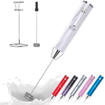 Batedor de leite Zulay Kitchen Lux Recarregável de 2 Velocidades Branco Batedor de leite Zulay Kitchen Lux Recarregável de 2 Velocidades Branco