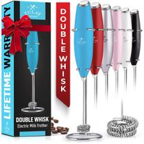 Batedor de Leite Zulay Kitchen Milk Boss Double Whisk Teal - Batedor Duplo