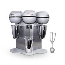 Batedor de Milk Shake 3 Copos 0,8L Profissional Inox BMS-3 220V Skymsen + Concha de Sorvete Extrator Batedor de Milk Shake 3 Copos 0,8L Profissional Inox BMS-3 220V Skymsen + Concha de Sorvete Extrator