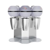 Batedor de Milkshake e Açai Triplo Copo Inox BMS-3-N Skymsen