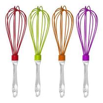 Batedor De Ovo Claras Fouet De Silicone Com Cabo Acrílico Batedor De Ovo Claras Fouet De Silicone Com Cabo Acrílico