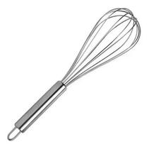 Batedor De Ovo Em Aço Inox Reforçado Fouet 26Cm Profissional Batedor De Ovo Em Aço Inox Reforçado Fouet 26Cm Profissional