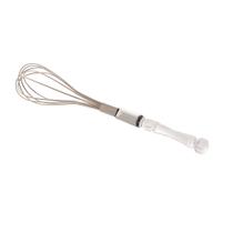 Batedor de ovos aço inox cabo plástico bambu cristal 24cm lyor