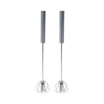 Batedor De Ovos De Aço Inoxidável Durável, Misturador Semiautomático Para Cozinha Sem Esforço,