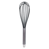 Batedor De Ovos e Massas Fouet Manual Inox e Silicone 29,5cm