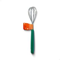 Batedor de Ovos em Aço Inox com Cabo de Plástico Manual para Mistura de Cremes e Ovos - ZOLELE EB01