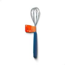 Batedor de Ovos em Aço Inox com Cabo de Plástico Manual para Mistura de Cremes e Ovos - ZOLELE EB01