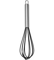 Batedor De Ovos Fouet De Silicone e Aço Inox