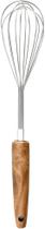 Batedor de Ovos Fouet em Inox com Cabo em Madeira 31,5x5,8cm - Mimo Style