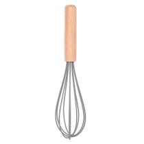 Batedor de Ovos Fue Silicone Bambu 32 cm Utensilio Cozinha