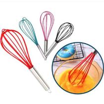 Batedor De Ovos Fue Silicone e Cabo Inox 22cm Confeiteiro Batedor De Ovos Fue Silicone e Cabo Inox 22cm Confeiteiro