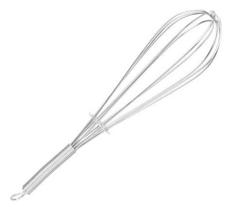 Batedor De Ovos Inox 25cm Fue, Bate Clara De Ovos Bolo Inox