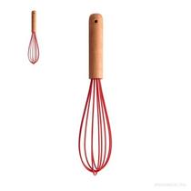 Batedor de Ovos Lyor Silicone Com Cabo Bambu Batedor de Ovos Lyor Silicone Com Cabo Bambu