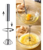 Batedor De Ovos Semi Automático Fouet Profissional Inox - CLINK Batedor De Ovos Semi Automático Fouet Profissional Inox - CLINK