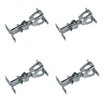 Batedor de Porta Para Parede Prende Porta Fixado Na Pressão 4 Unidades Batedor de Porta Para Parede Prende Porta Fixado Na Pressão 4 Unidades