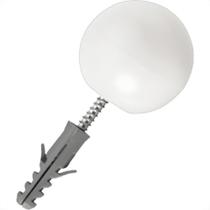 Batedor De Porta Sforplast Bola Branca Pacote Com 10 Pecas Batedor De Porta Sforplast Bola Branca Pacote Com 10 Pecas
