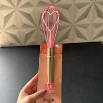 Batedor de silicone rosa com coração para cozinha batedor de claras fofo multiuso fouet fue manual Batedor de silicone rosa com coração para cozinha batedor de claras fofo multiuso fouet fue manual