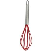 Batedor De Silicone Yazi Elite Vermelho c/Inox Utensilios De Cozinha