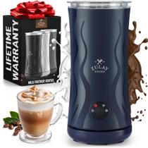 Batedor e Vaporizador de Leite Zulay 4 em 1 Automático - Azul Marinho