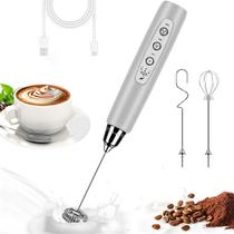 Batedor elétrico portátil Milk Frother BSRGMS de 3 velocidades prateado Batedor elétrico portátil Milk Frother BSRGMS de 3 velocidades prateado