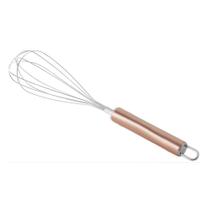 Batedor Fouet Manual em Inox Rose Gold para Massas e Ovos