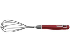 Batedor/Fuê Massa Inox Vermelho 31,4cm