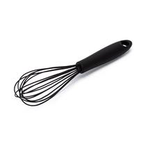 Batedor Manual Fio Silicone com Cabo em PP Preto 31cm