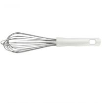 Batedor Manual Tramontina Em Aço Inox Com Cabo Em Polipropileno Branco 30 Cm
