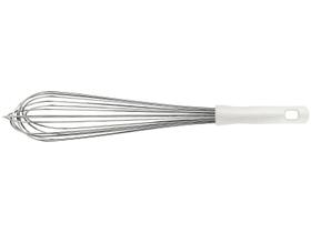 Batedor Manual Tramontina Profissional em Inox com Cabo Branco 45CM