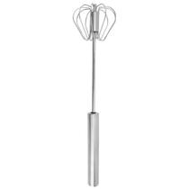 Batedor Misturador de Ovos Claras Giratório Mixer Aço Inox Batedor Misturador de Ovos Claras Giratório Mixer Aço Inox