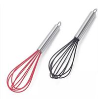 Batedor Ovos Bolo Silicone Fouet Fuê 25,5 Cm Cabo Inox Clara