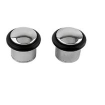 Batedor Para Porta Max0028b Com 2Unidades Cromado - MAXIMA-Batente Batedor Para Porta Max0028b Com 2Unidades Cromado - MAXIMA-Batente